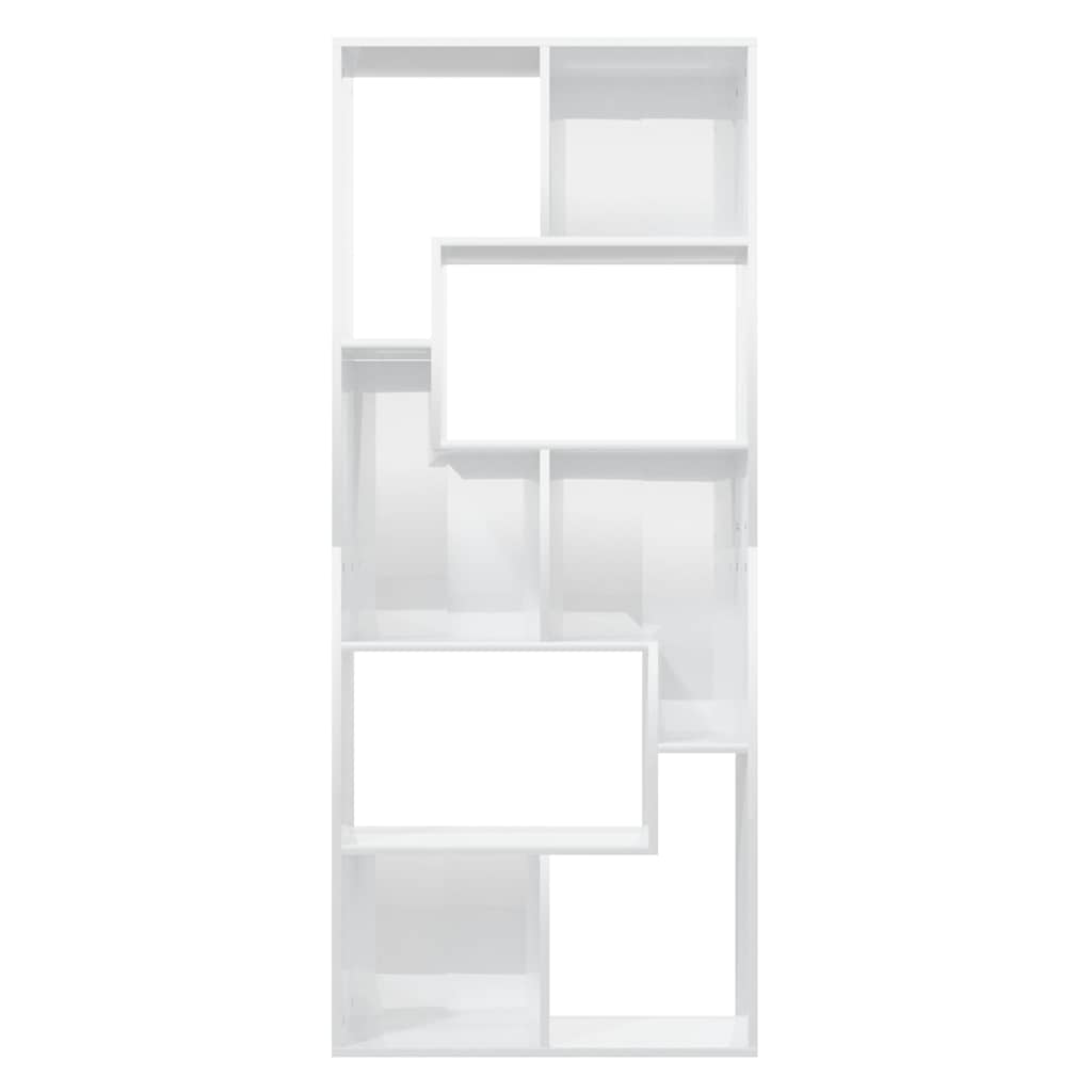 Bücherregal Weiß 67x24x161 cm Holzwerkstoff