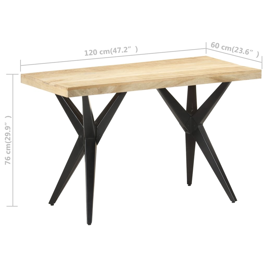 Esstisch 160x80x76 cm Massivholz Akazie