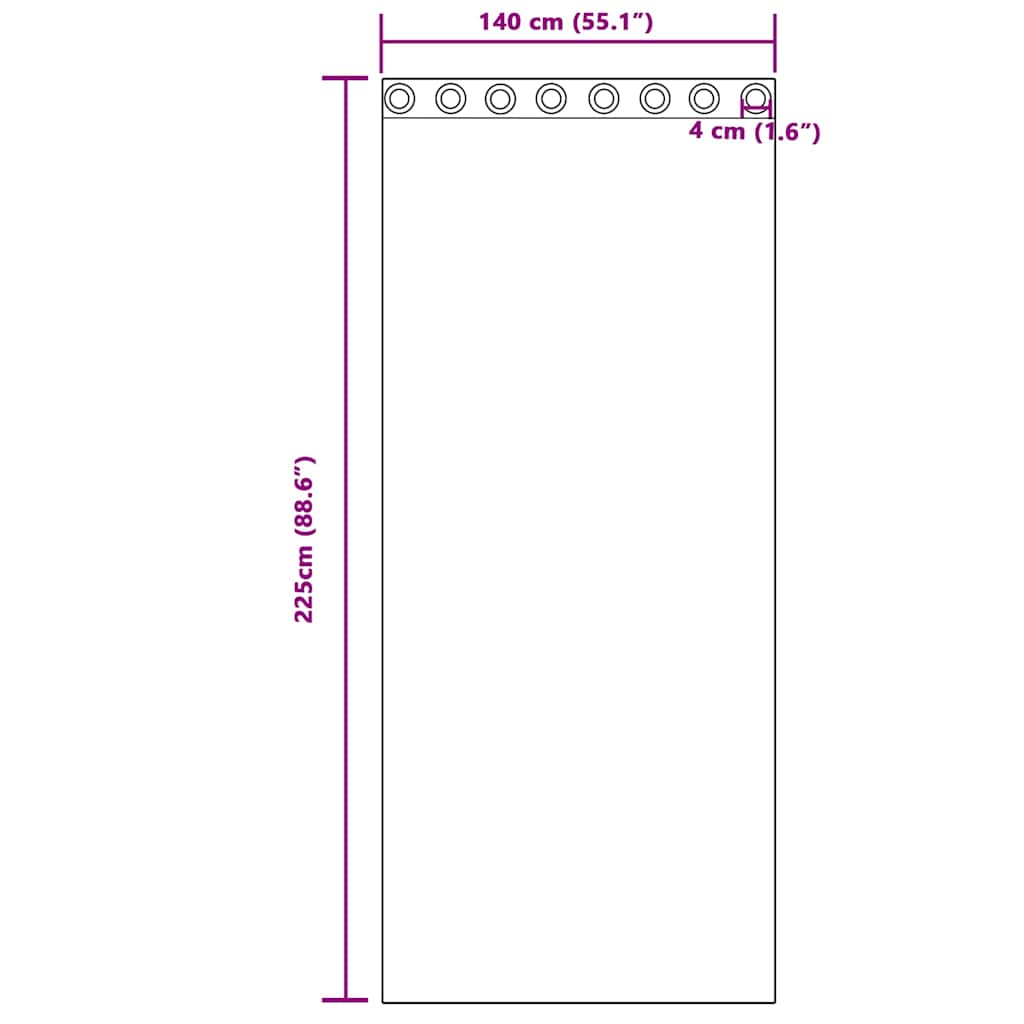 Verdunkelungsvorhänge 2 pcs Schwarz 140 x 140 cm Samt