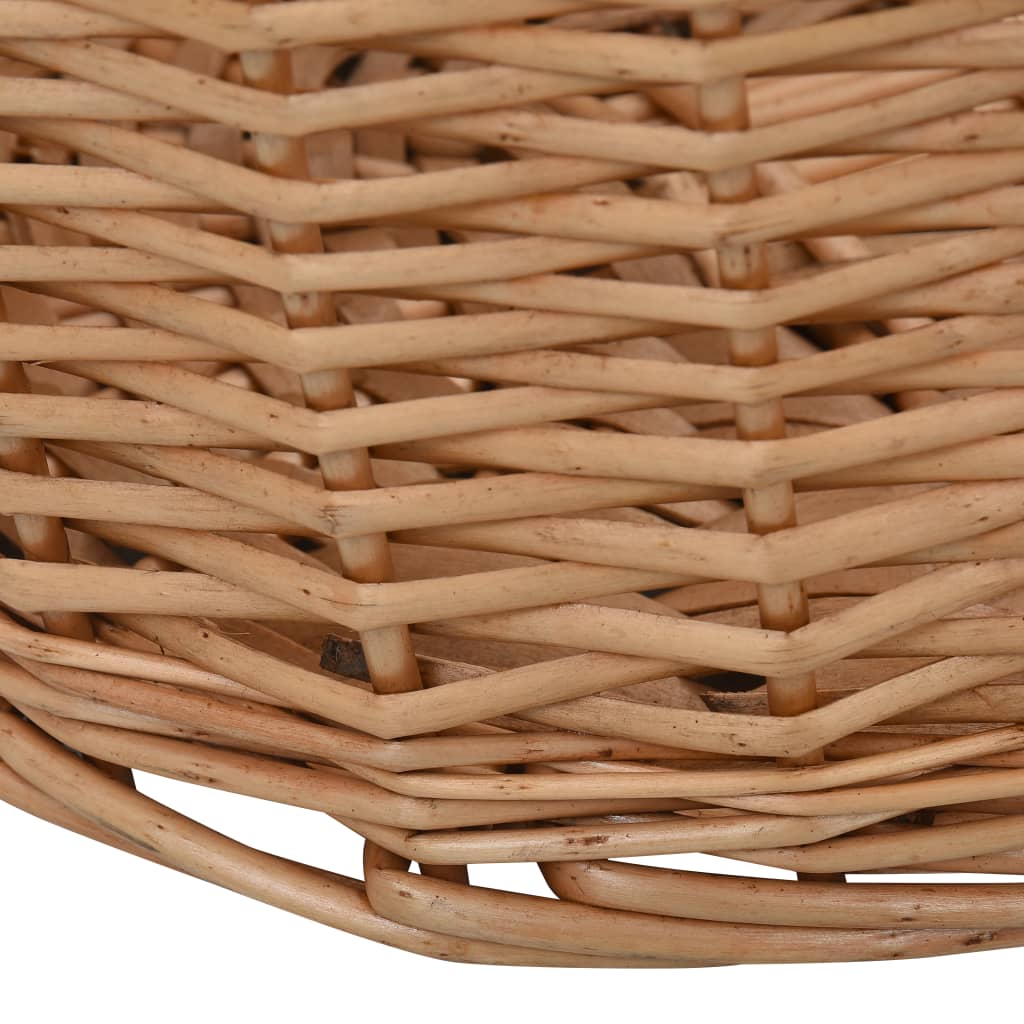 Holzkorb mit Tragegriffen 56x40x28 cm Natur Weide