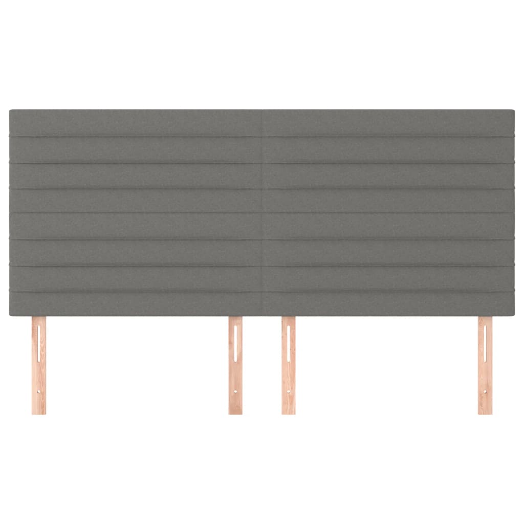 Kopfteil Hellgrau 80x5x118/128 cm Stoff