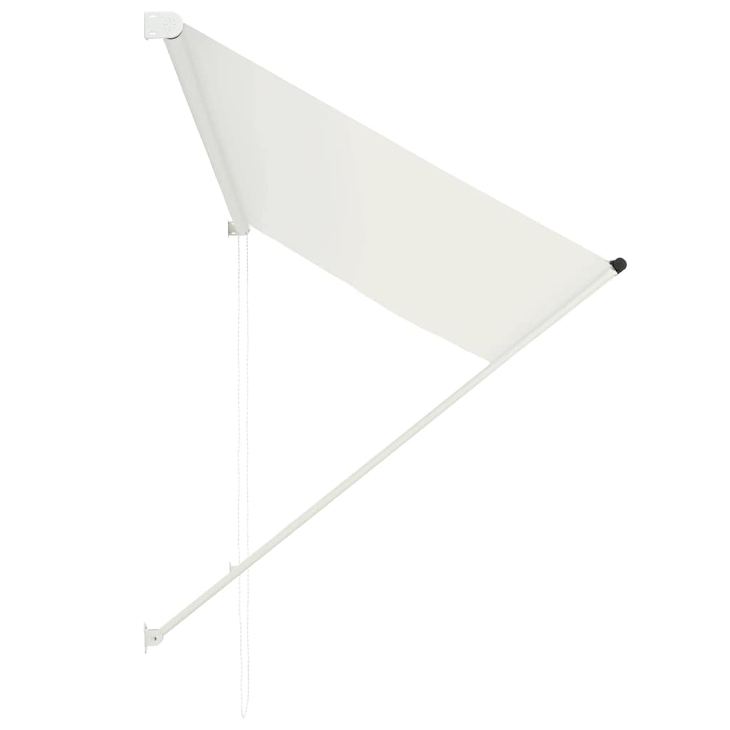 Einziehbare Markise 150×150 cm Blau und Weiß