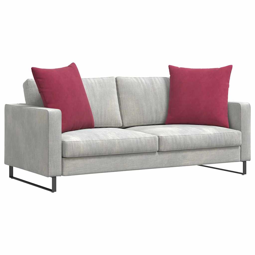 Sofakissen 2 Stück Blau 50 x 30 cm Cordstoff