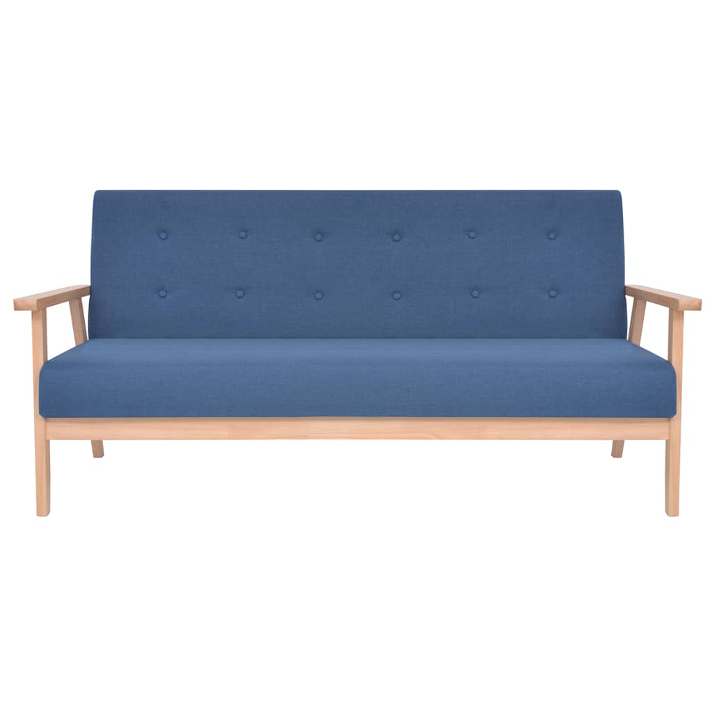 2-Sitzer-Sofa Stoff Hellgrau