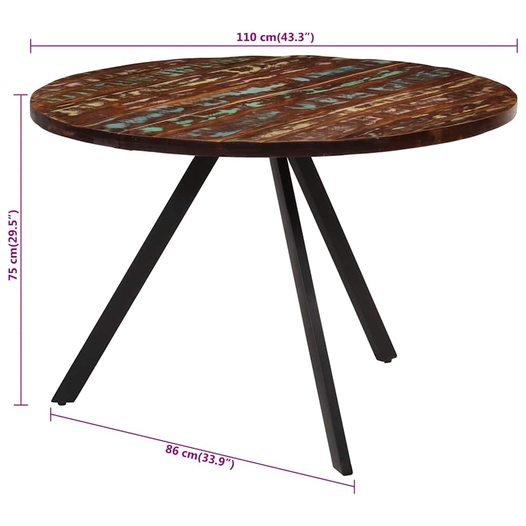 Esstisch 110x75 cm Massivholz Mango