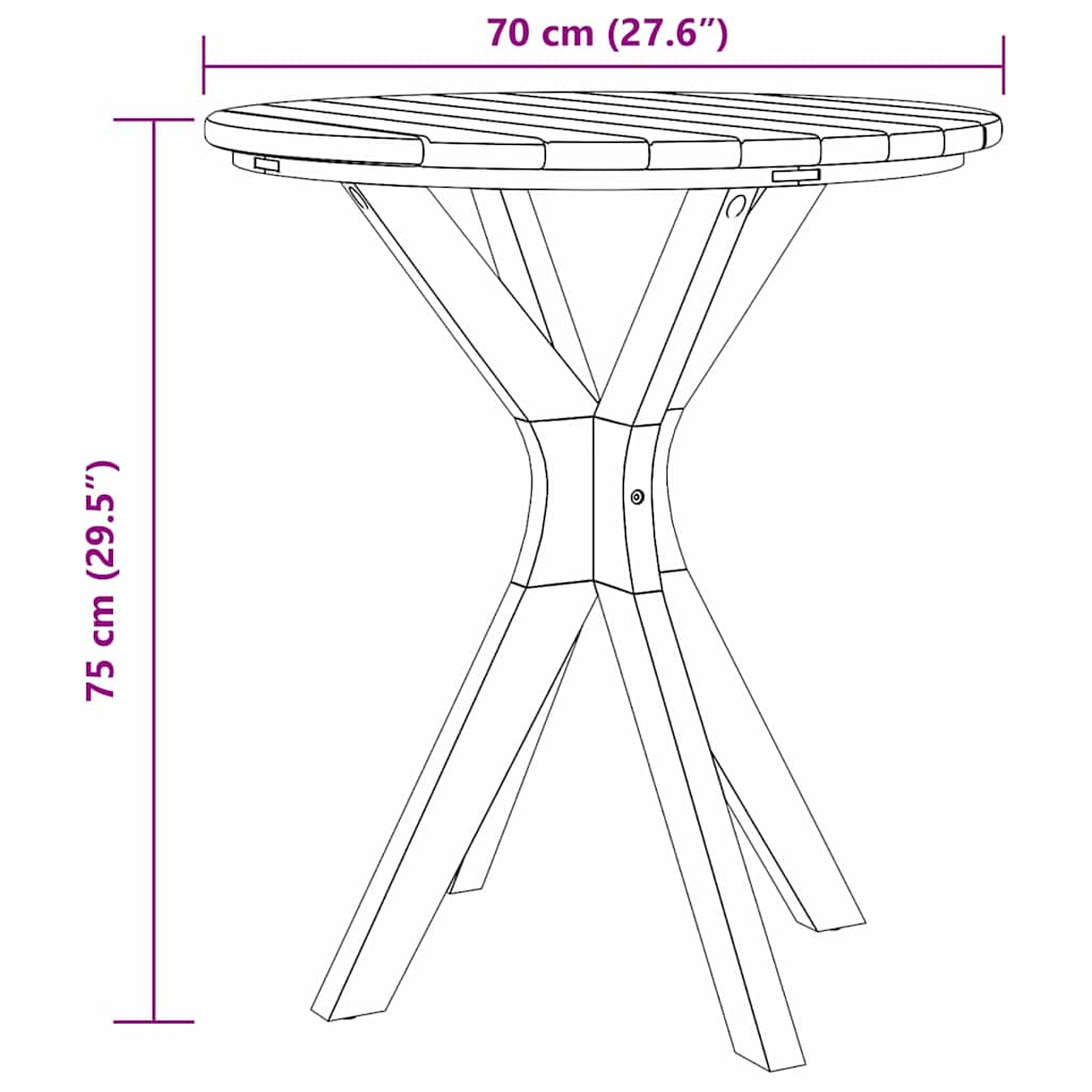 Beistelltisch Braun 40 x 40 x 41 cm Massivholz Teak