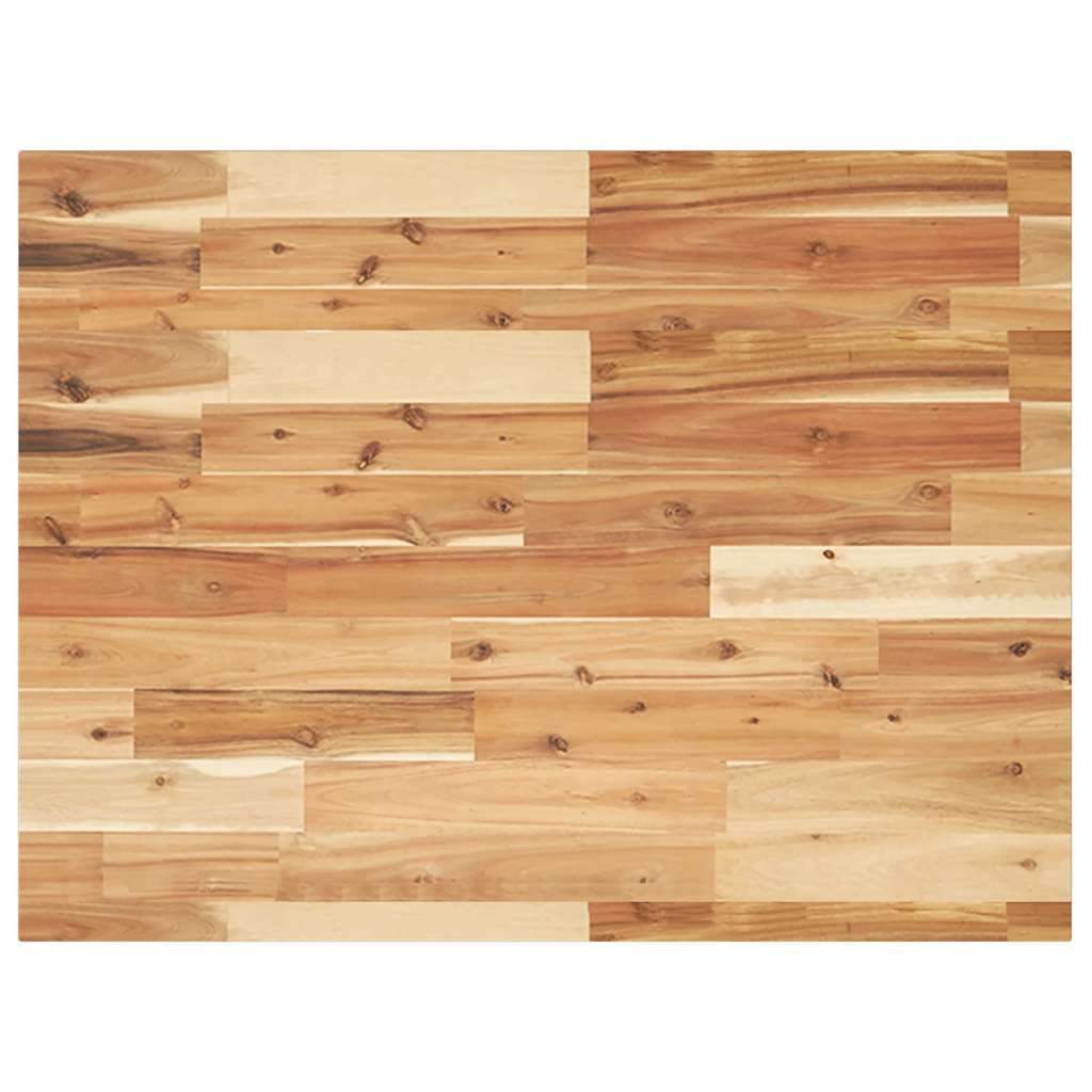 Tischplatte Rechteckig 60x50x2 cm Massivholz Akazie