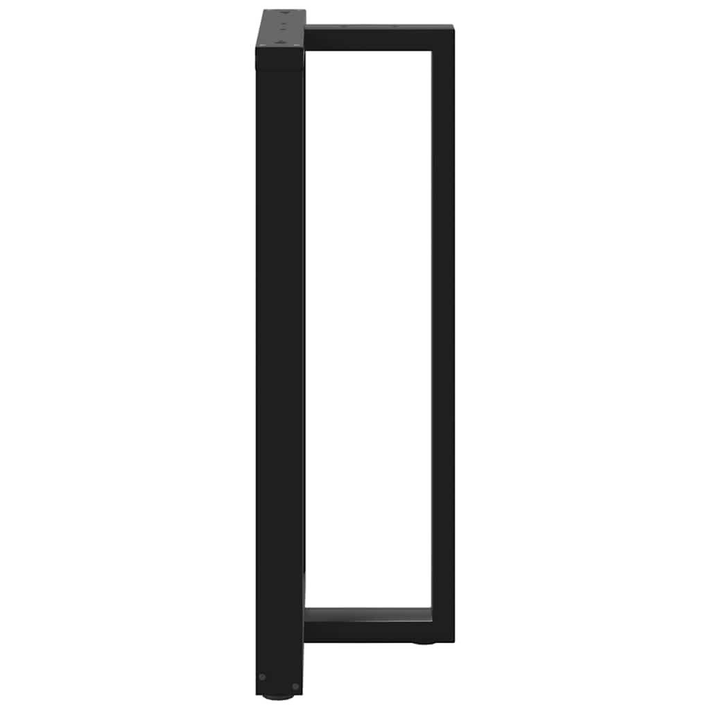 Couchtischbeine T-Form 2 Stk. Schwarz 30x25x(30-31) cm Stahl