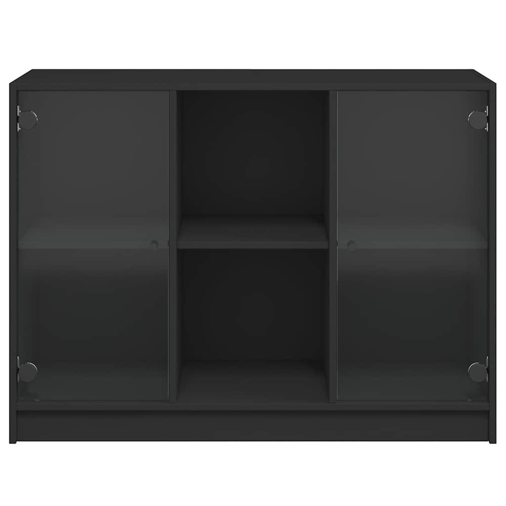 Bücherschrank mit Türen Weiß 204x37x75 cm Holzwerkstoff