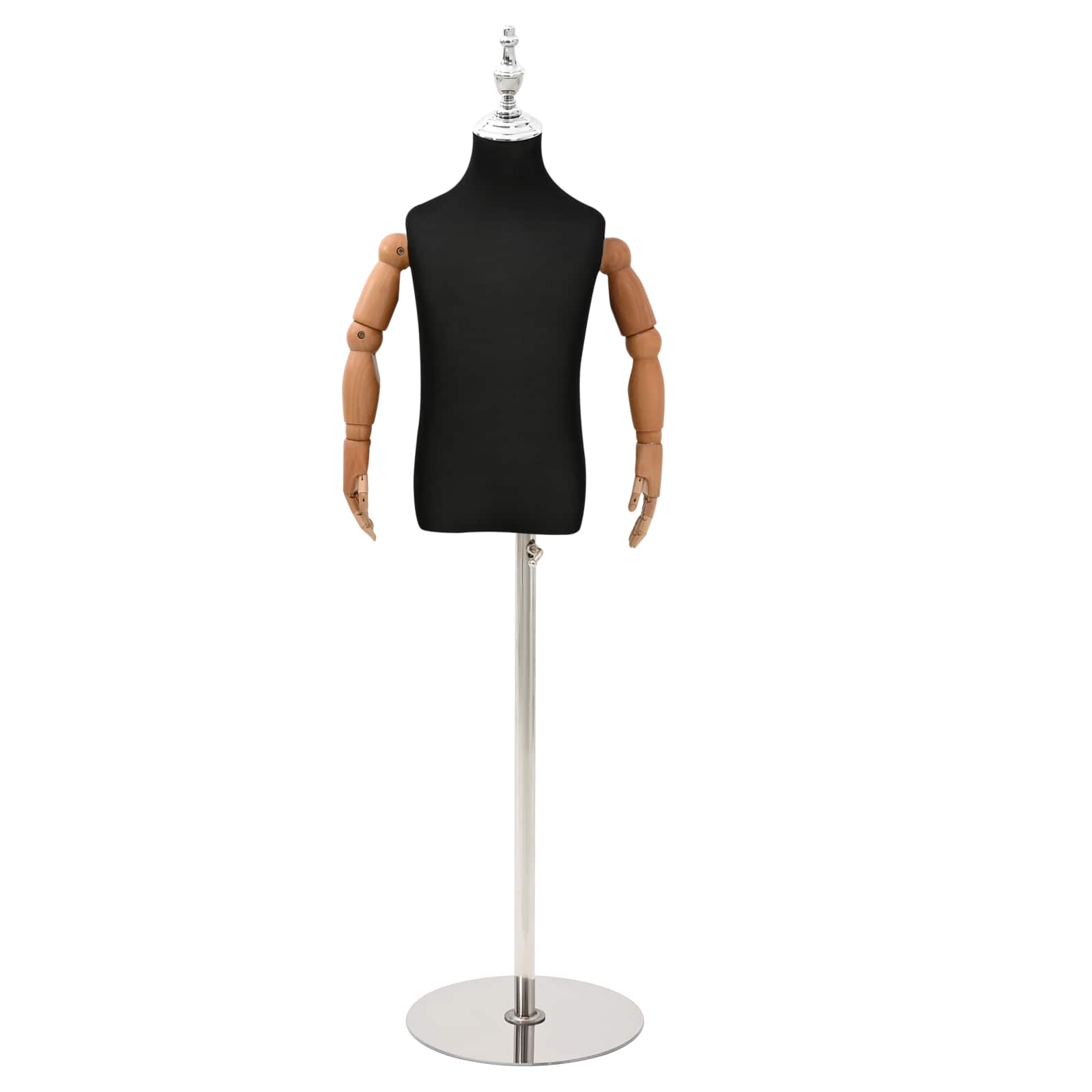 Verstellbares 120-150 cm Mannequin mit Basis Unisex PP Weiß