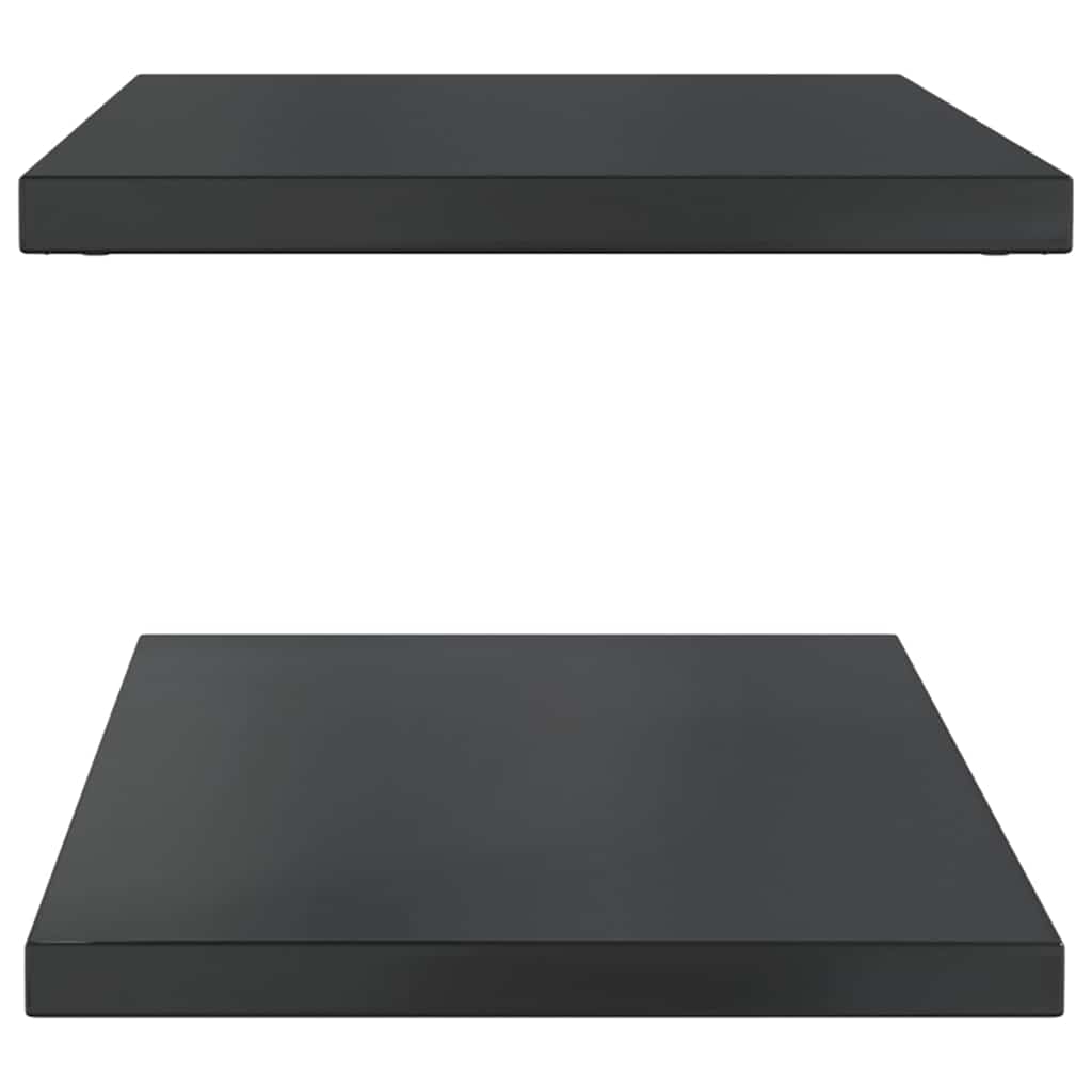 Wandregale 2 Stk. 100x40 cm Silbern Edelstahl