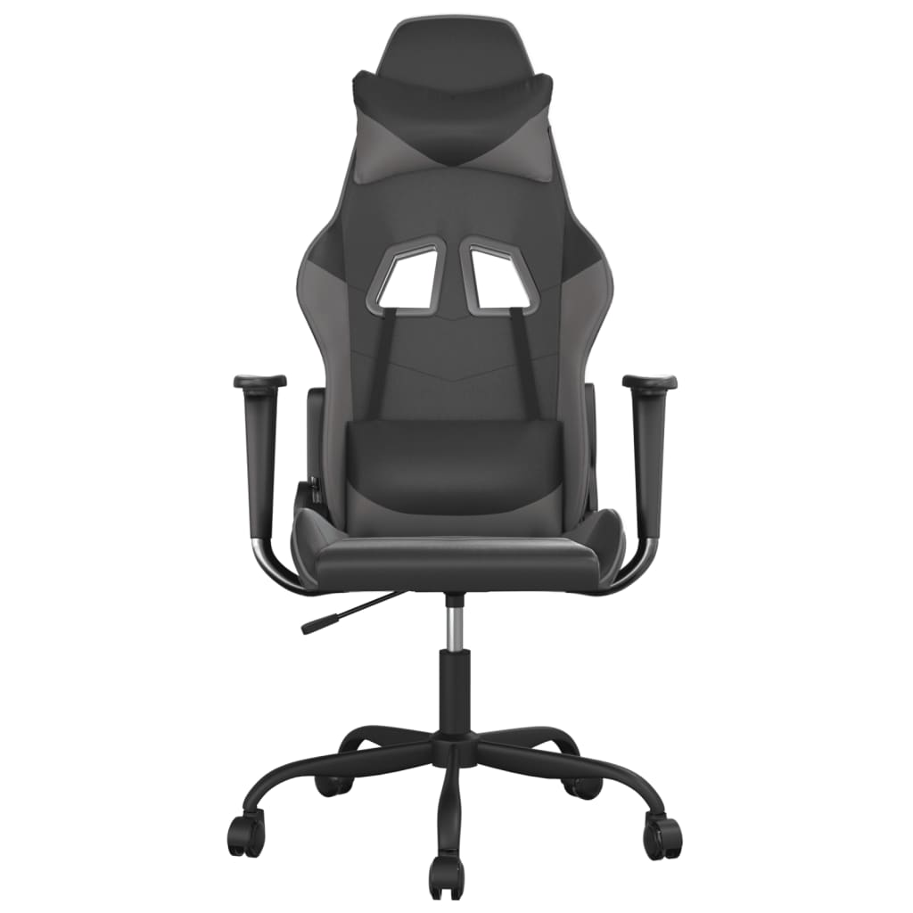 Gaming-Stuhl mit Massagefunktion Schwarz und Rot Kunstleder