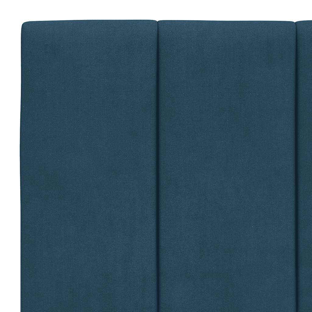 Bett mit Matratze "Hanko" Hellgrau 80x200 cm Samt