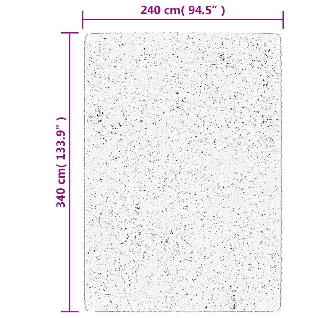 Teppich OVIEDO Kurzflor Anthrazit 120x120 cm
