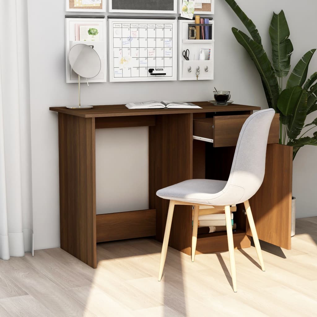 Schreibtisch Weiß 100×50×76 cm Holzwerkstoff