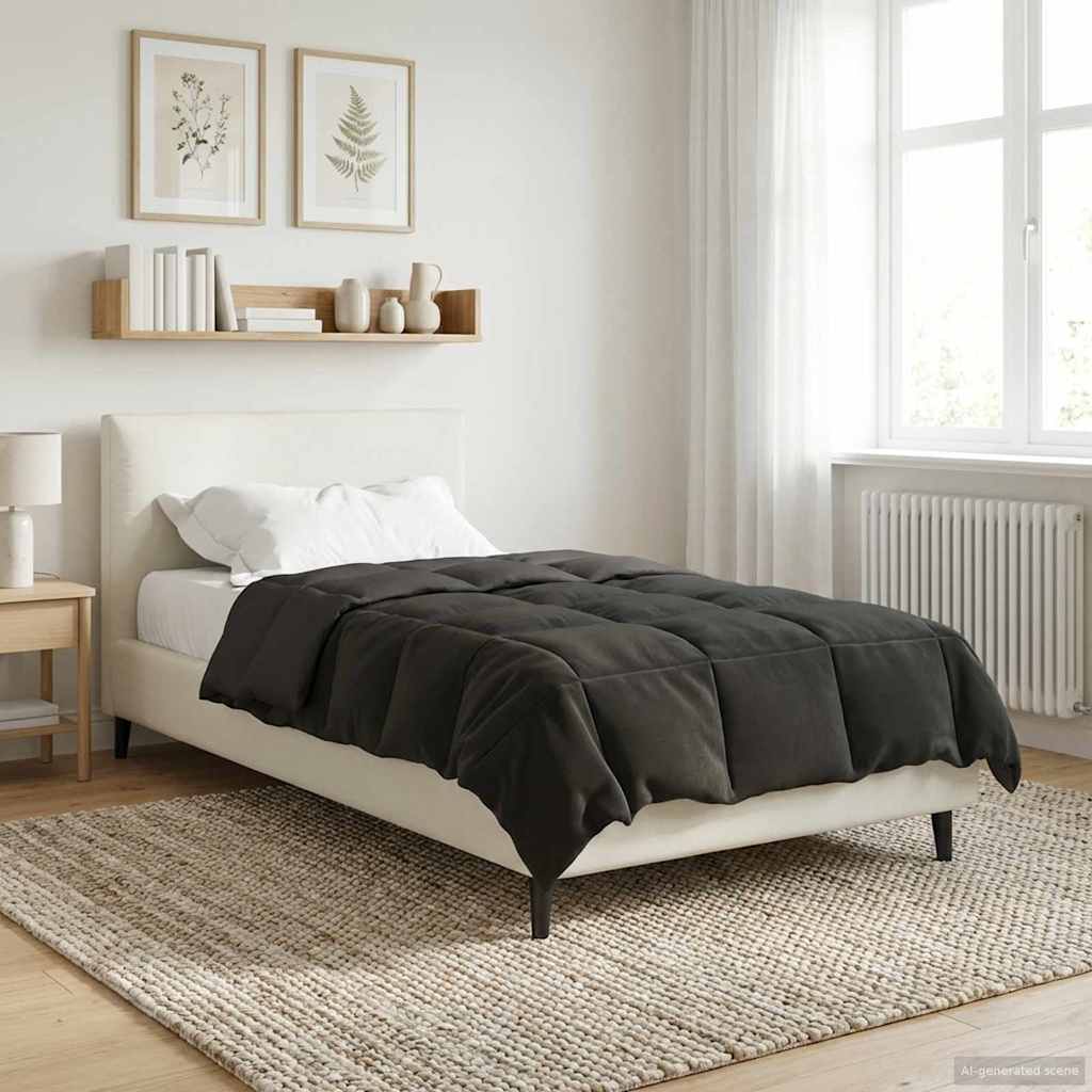 Ganzjahresbettdecke Anthrazit 135 x 200 cm Mikrofaser