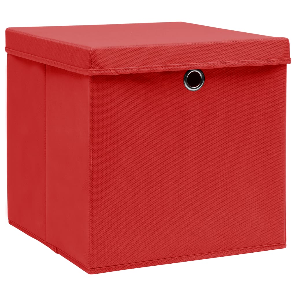 Aufbewahrungsboxen 4 Stk. Blau 32x32x32 cm Stoff