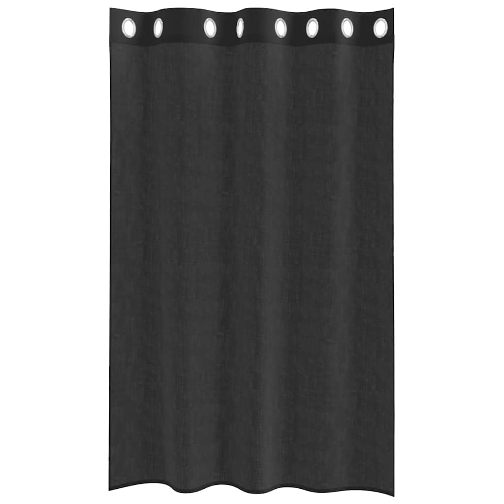 Voile Vorhänge mit Ösen 2 Stk. Apfelgrün 140x140 cm
