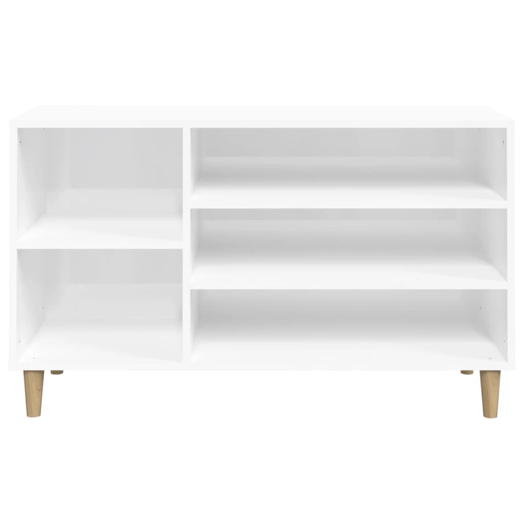 Schuhregal Weiß 102x36x60 cm Holzwerkstoff