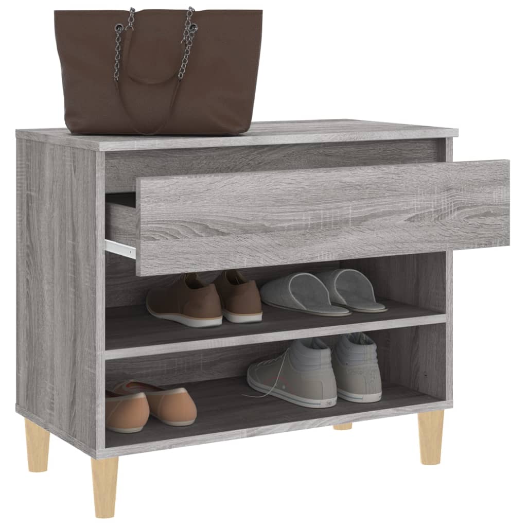 Schuhregal Weiß 70x36x60 cm Holzwerkstoff