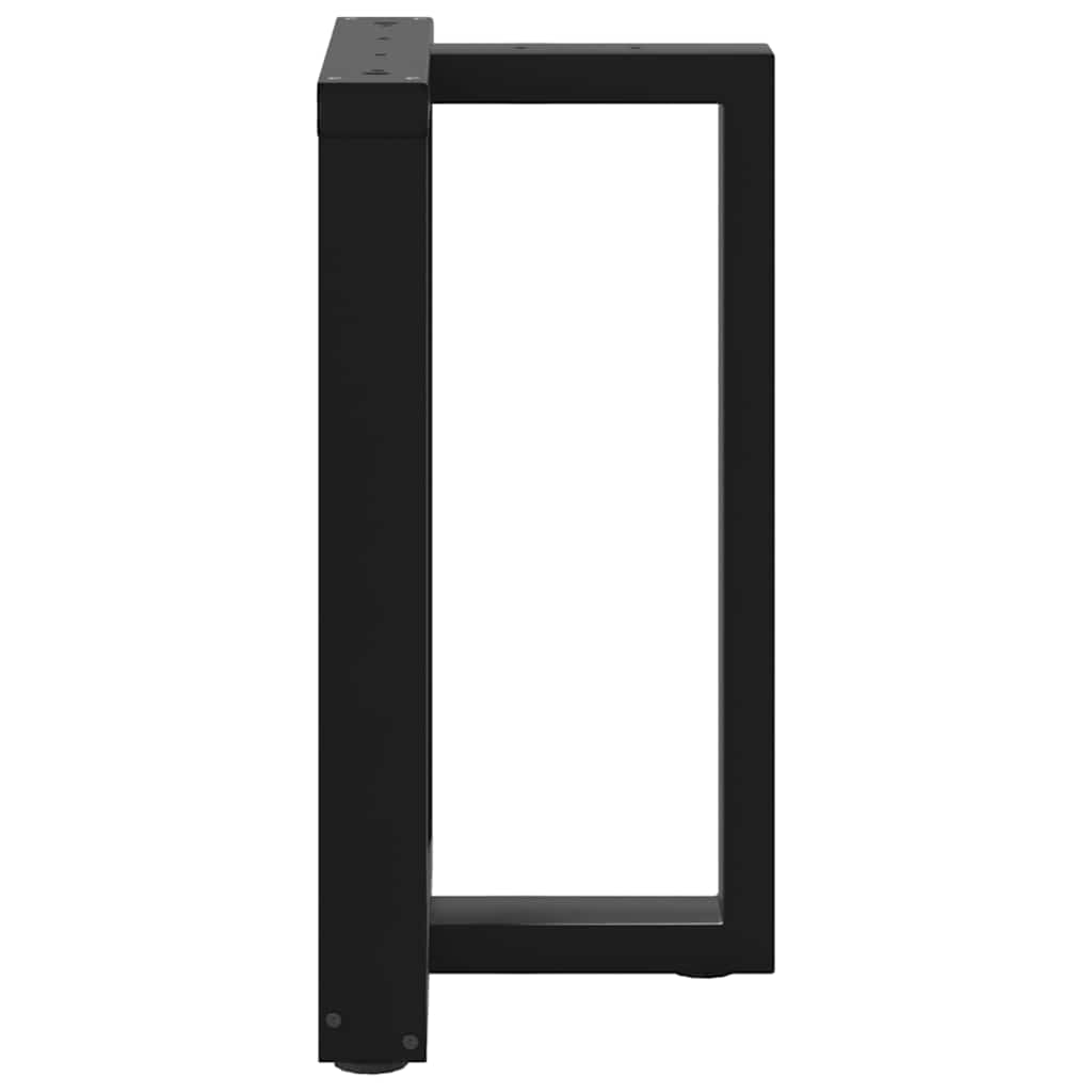Couchtischbeine T-Form 2 Stk. Schwarz 30x25x(30-31) cm Stahl