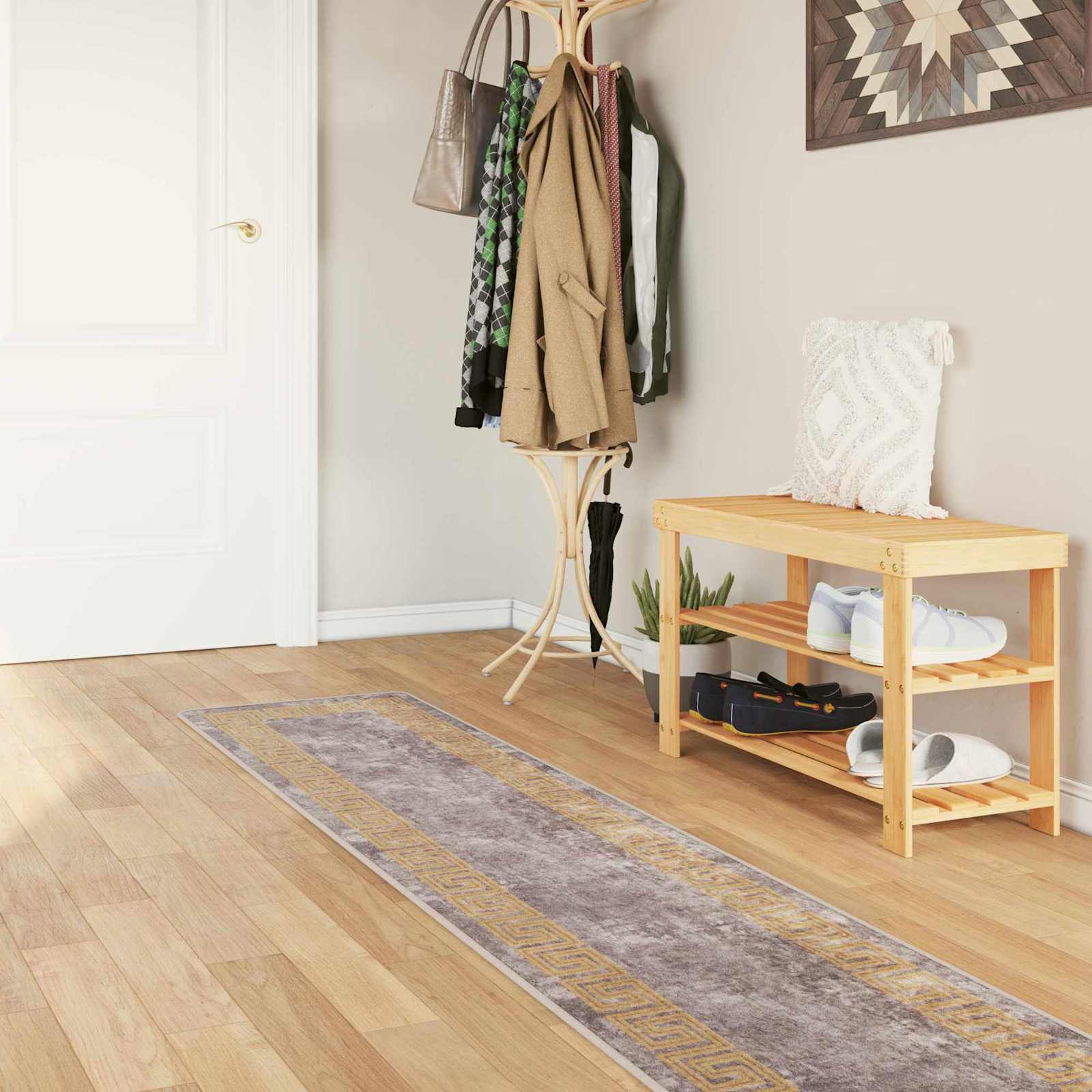Teppich Waschbar Mehrfarbig 160x230 cm