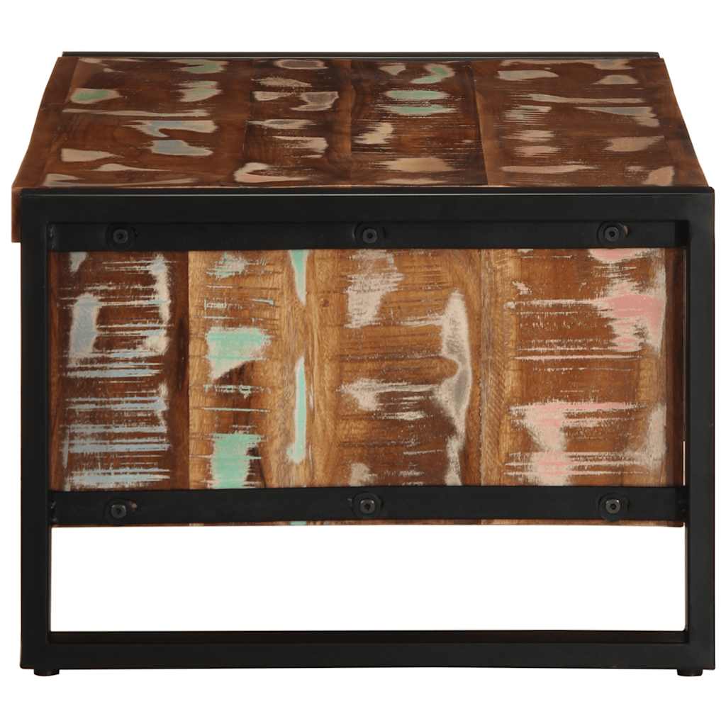 Couchtisch 90x50x36 cm Raues Massivholz Mango
