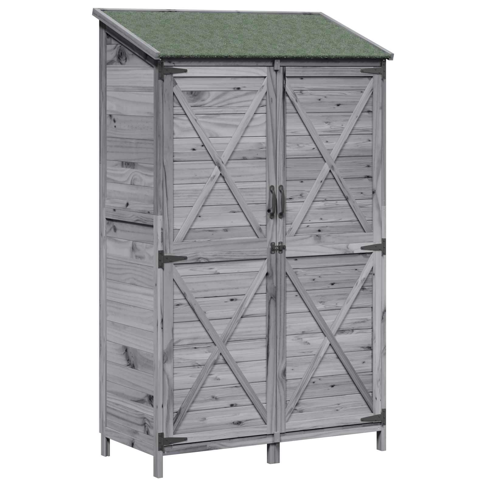 Gartenschuppen Natur 59,5 x 56 x 113,5 cm Massivholz aus Fichte