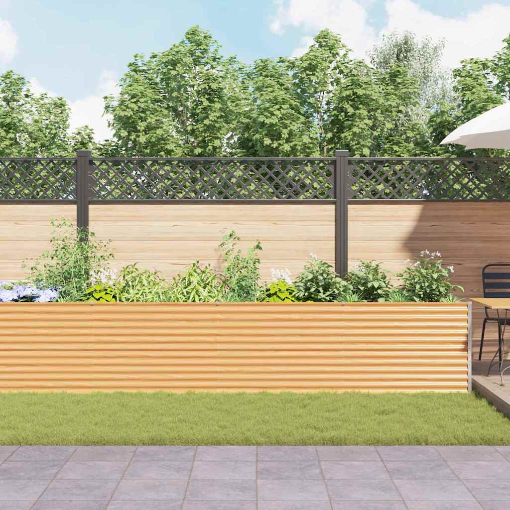 Garten-Hochbeet 100 x 50 x 36 cm Cortenstahl