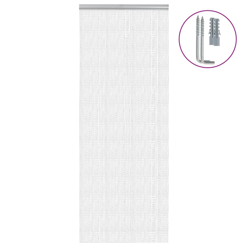 Türvorhang aus Ketten 56x186 cm Aluminium