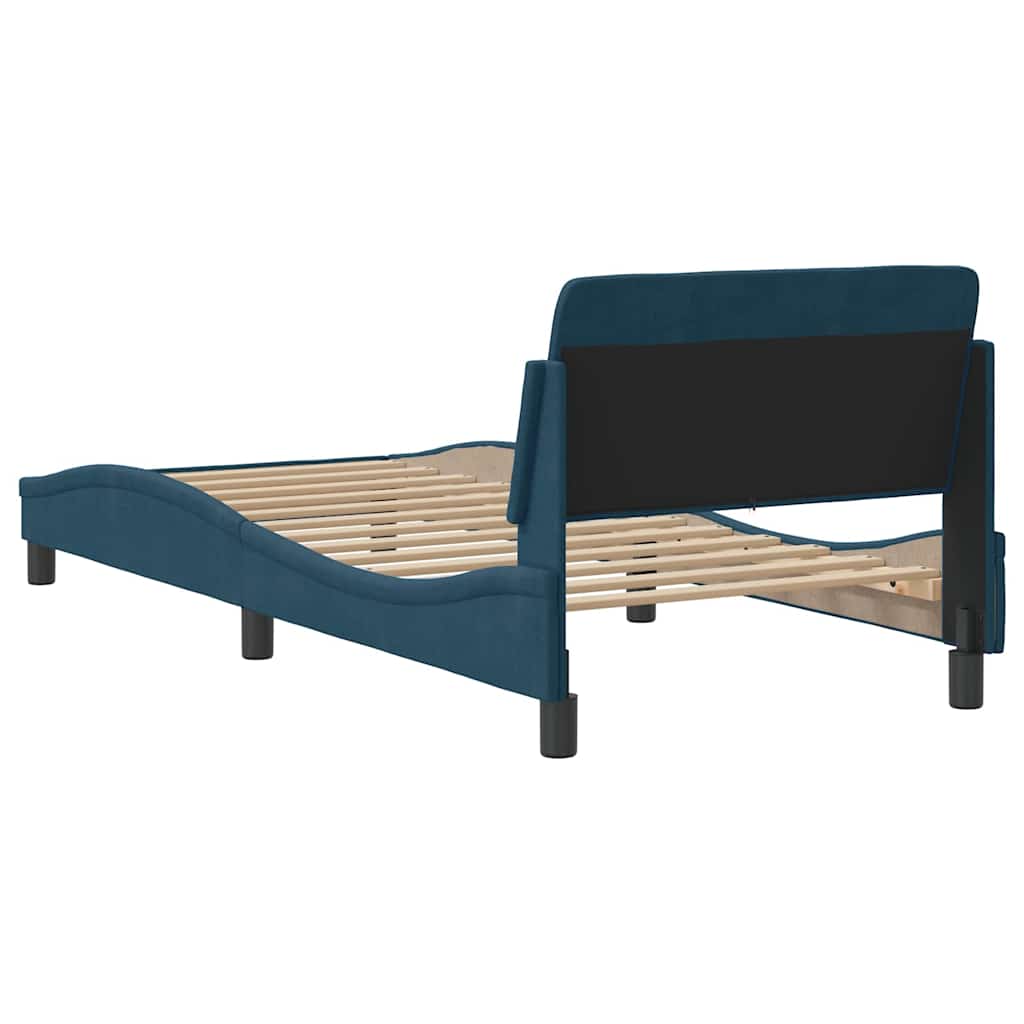 Bettgestell "Dover" Hellgrau 80x200 cm Samt