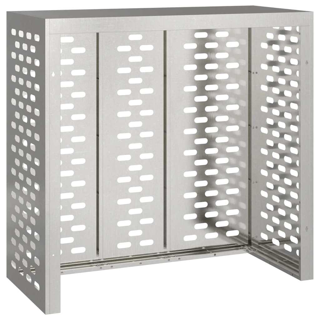 Klimaanlagenabdeckung Schwarz 90 x 40 x 60 cm Stahl