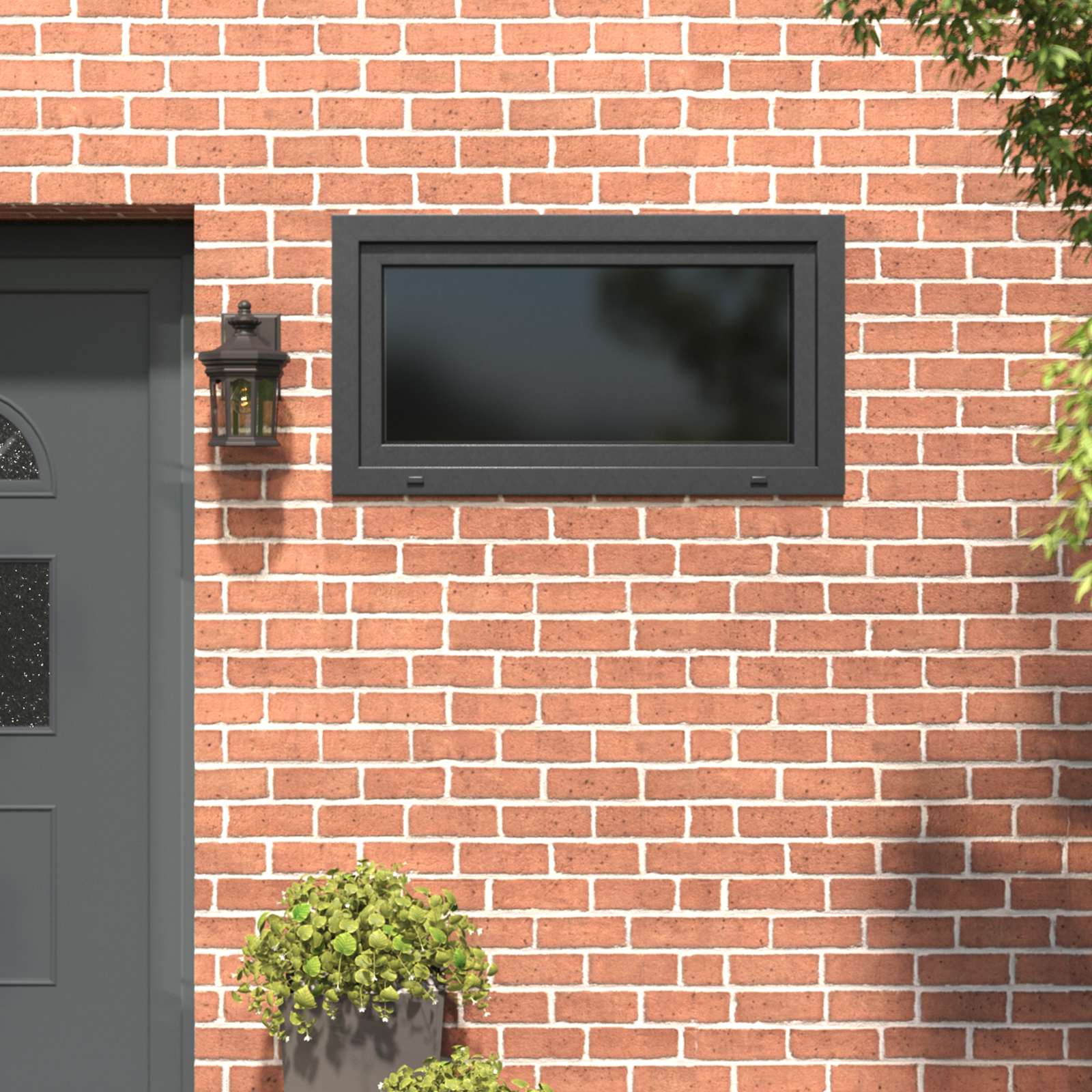 Kellerfenster RISOR 50 x 50 cm PVC und Glas Weiß