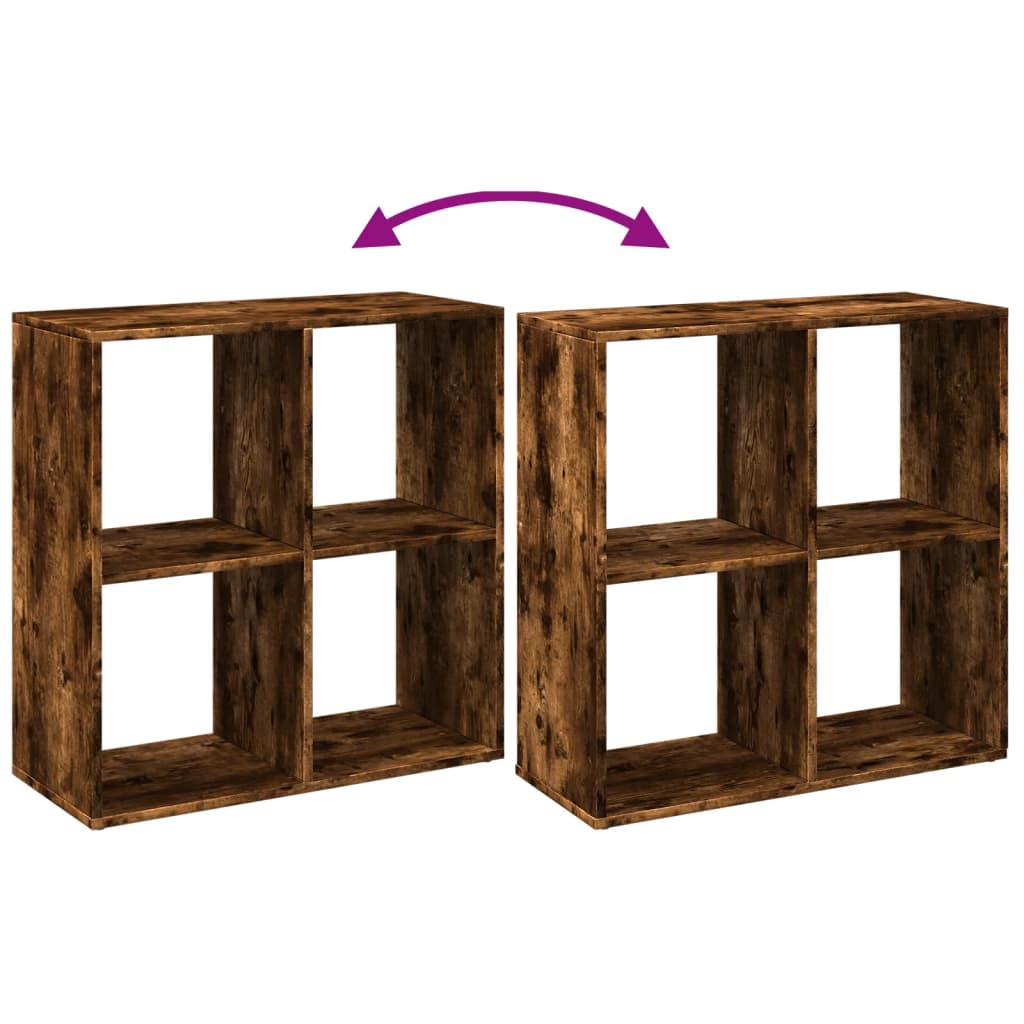 Bücherregal Weiß 137,5x29x137,5 cm Holzwerkstoff