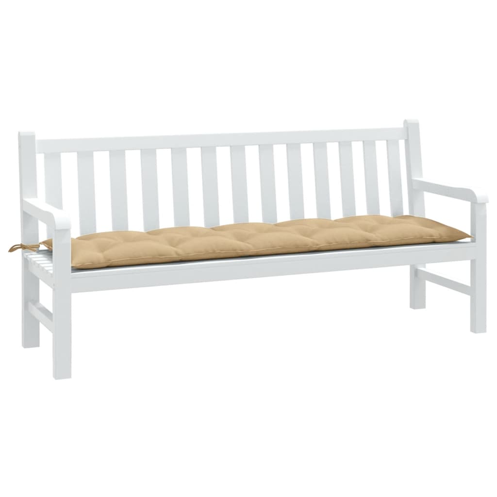Gartenbank-Auflage Melange Anthrazit 100x50x7 cm Stoff