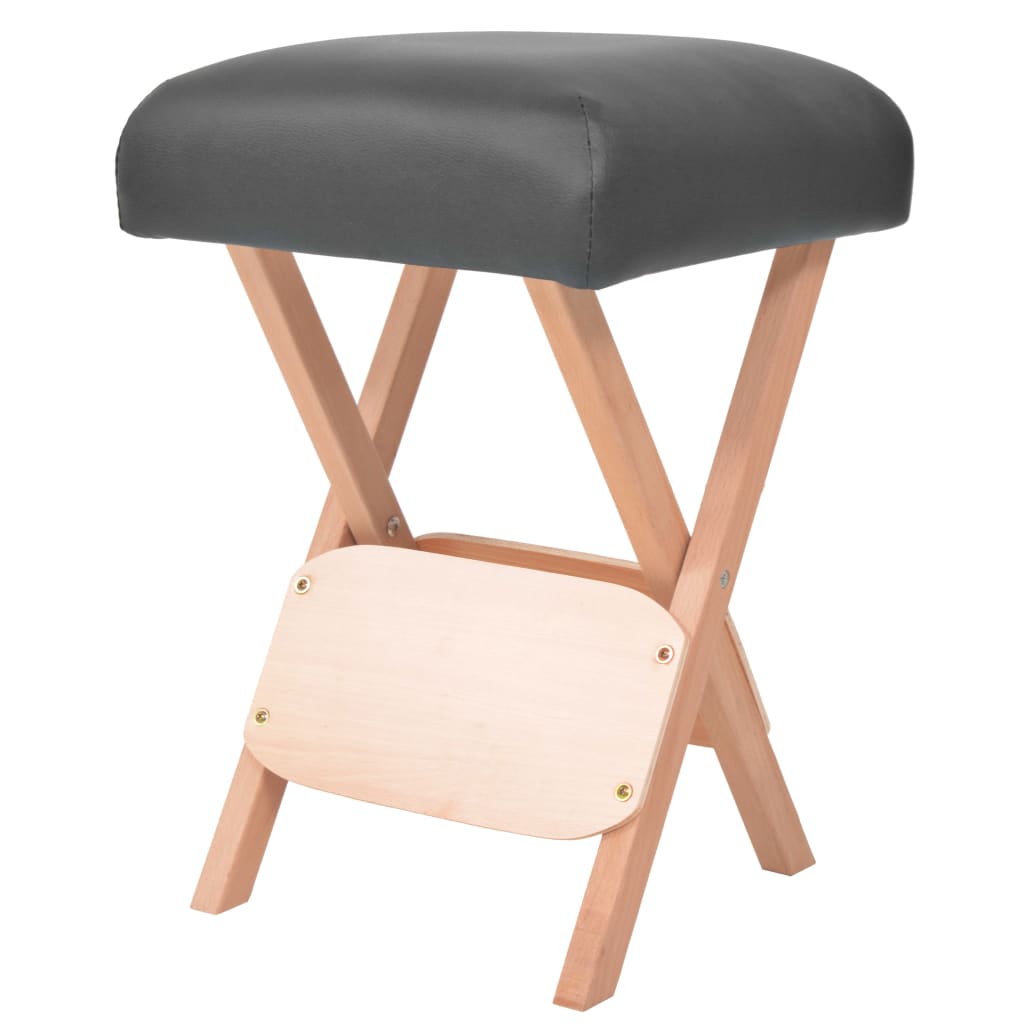 Massage-Klapphocker 12 cm dicker Sitz Weiß