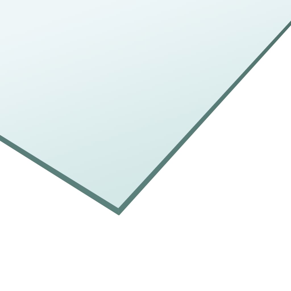 Tischplatte aus gehärtetem Glas quadratisch 700x700 mm