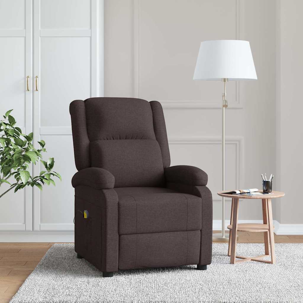 Massagesessel Hellgrau Stoff