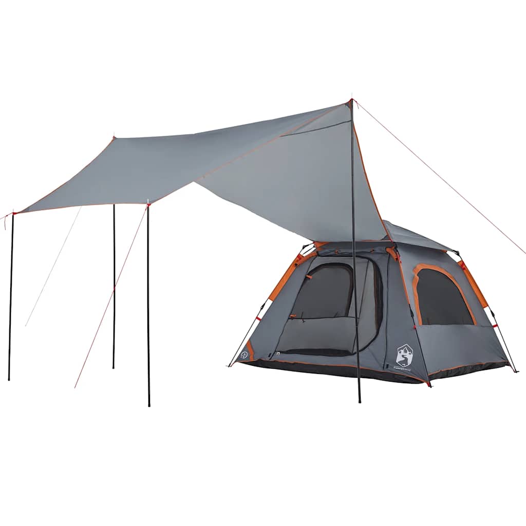 Kuppel-Campingzelt 4 Personen Grün Quick Release