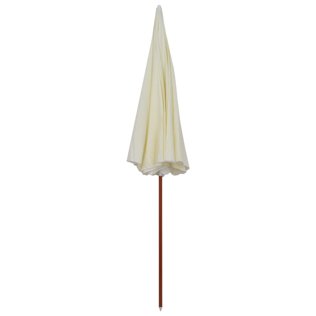 Sonnenschirm mit Stahl-Mast 300 cm Sandweiß
