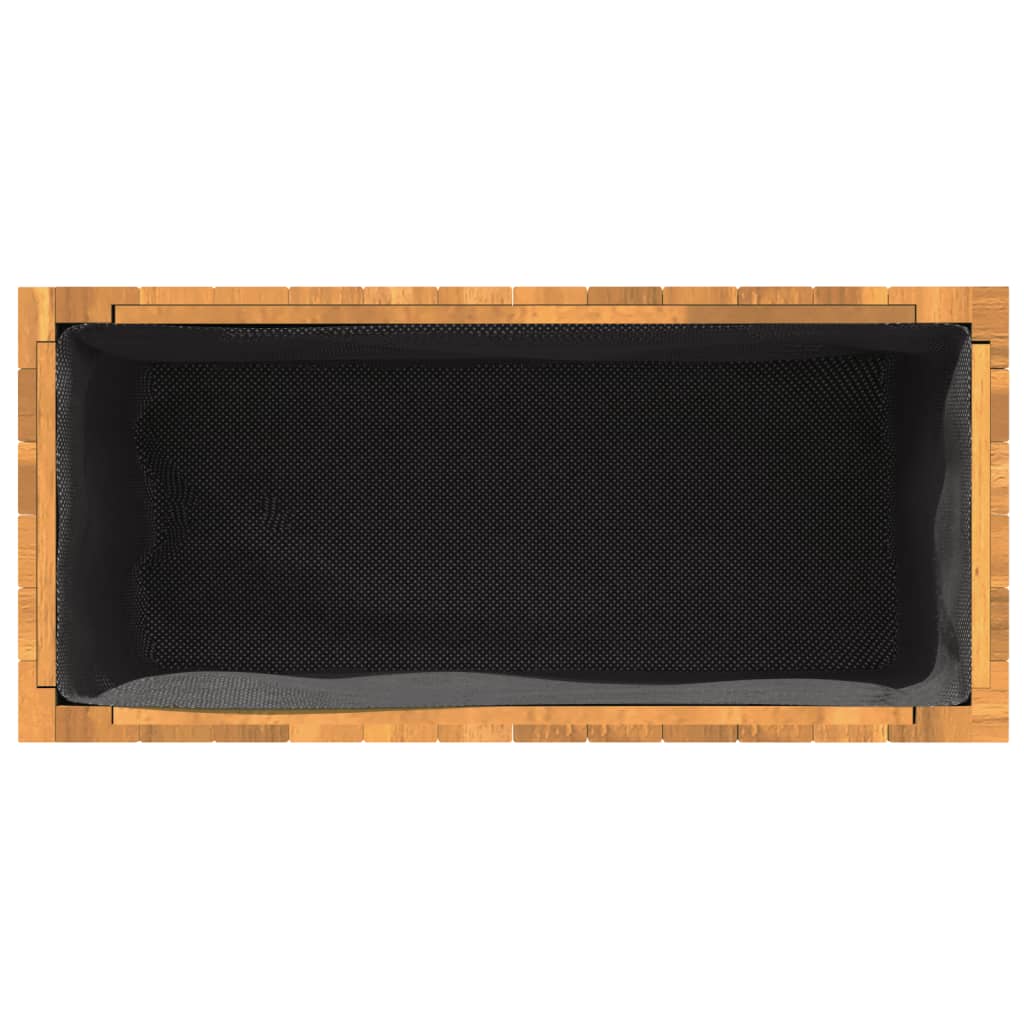 Pflanzkübel 25x25x25 cm Massivholz Akazie