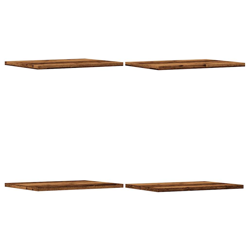 Bücherregal-Bretter 4 Stk. Weiß 40x10x1,5 cm Holzwerkstoff