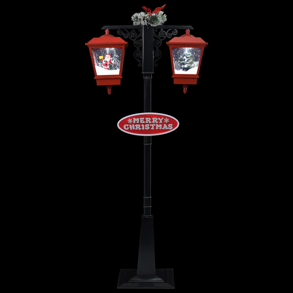 Weihnachts-Straßenlampe mit Weihnachtsmann 180 cm LED
