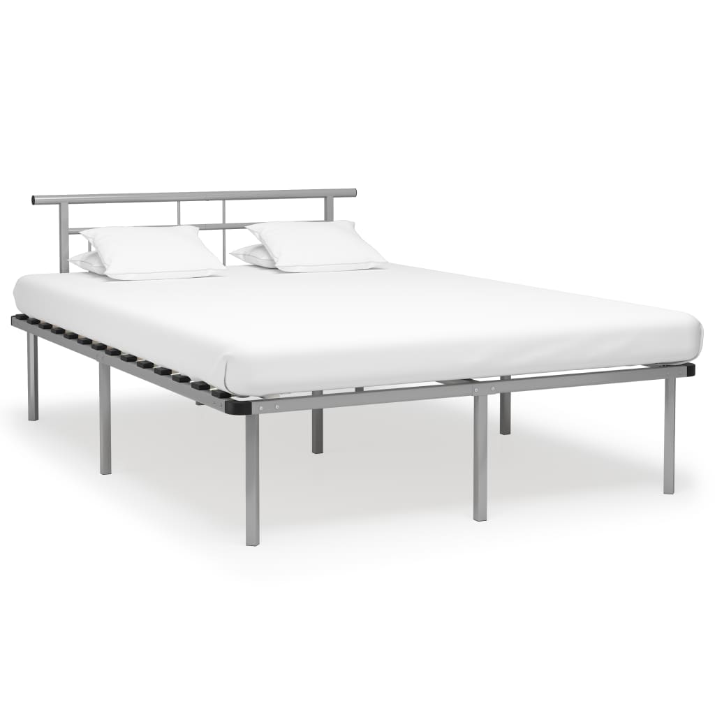 Bettgestell Grau Metall 90x200 cm