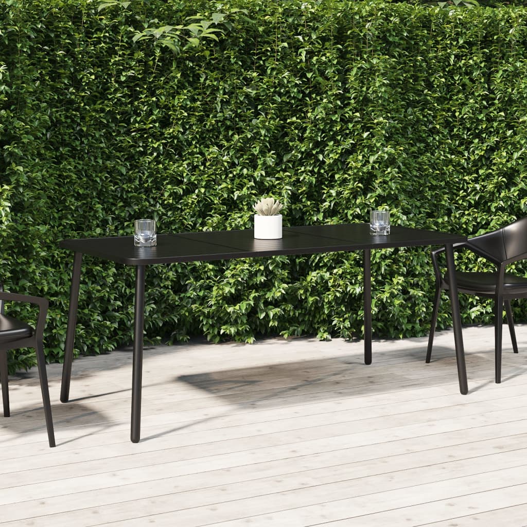 Gartentisch Anthrazit 100x100x71 cm Stahl