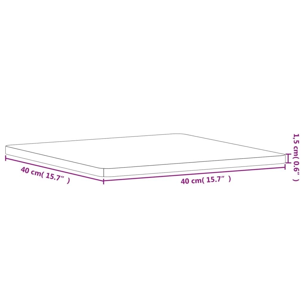 Tischplatte Ø30x1,5 cm Rund Massivholz Buche