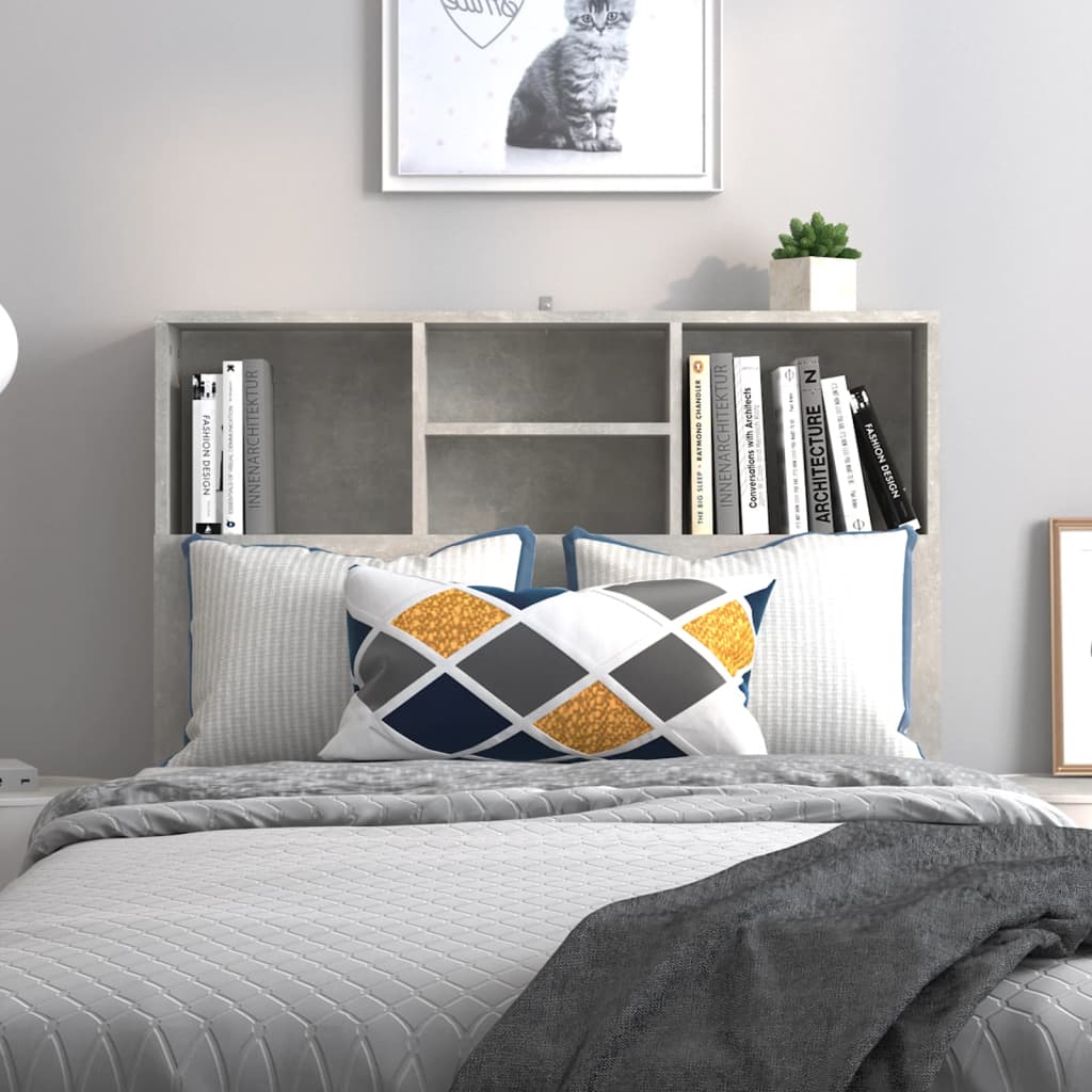 Bett-Kopfteil mit Ablagen Weiß 100x19x103,5 cm