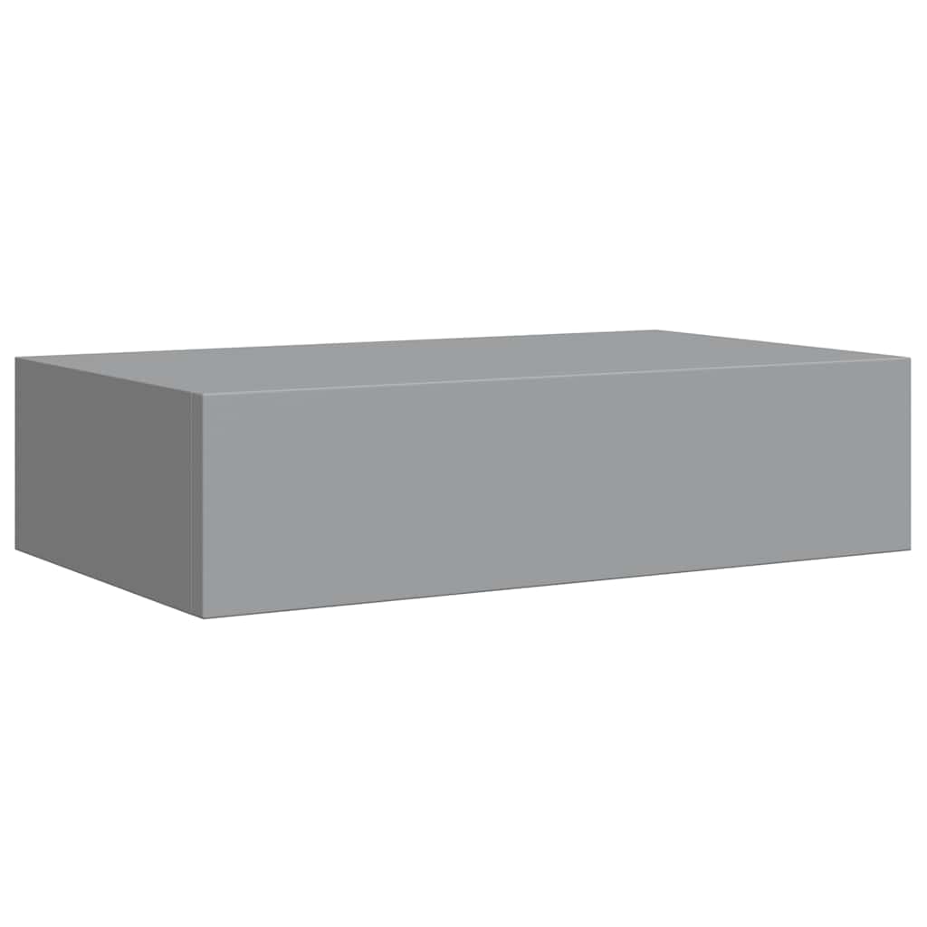 Wandregal mit Schublade Weiß 40x23,5x10 cm MDF