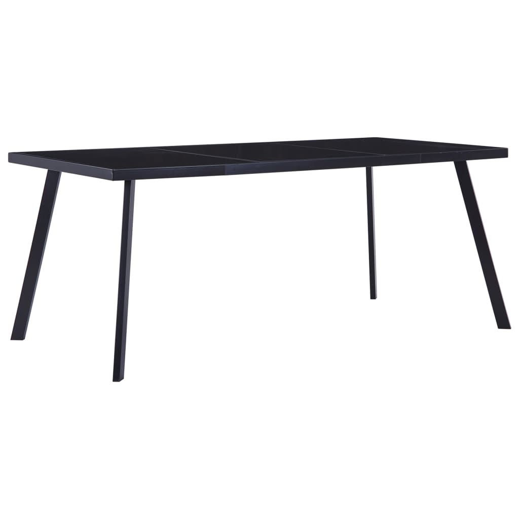Esstisch Schwarz 140 x 70 x 75 cm Hartglas