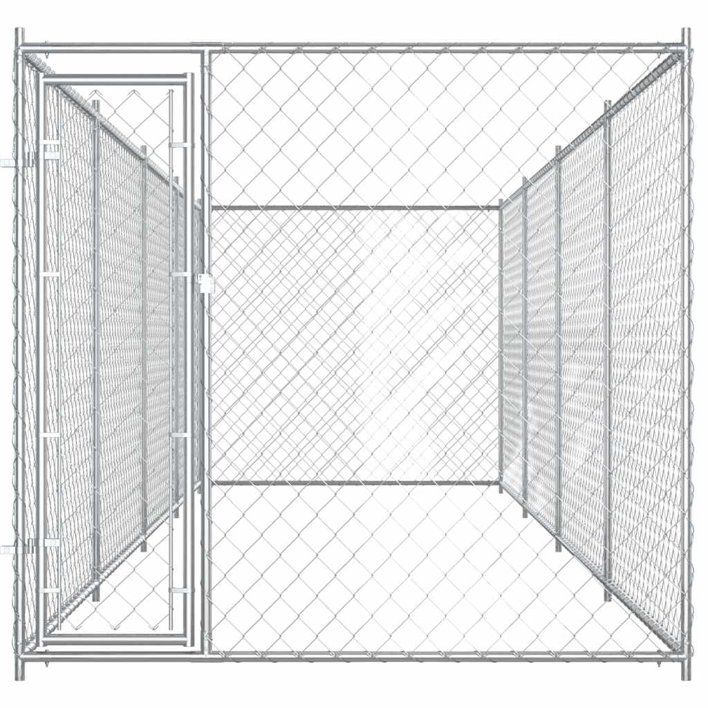 Outdoor-Hundezwinger mit Überdachung 382x192x225 cm